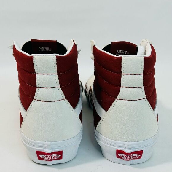 NEW Vans Sk8 Hi Flame White Tawny Port size 7.5 - Picture 6 of 13